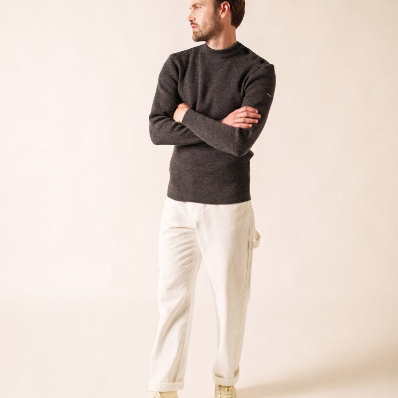 Saint James — Pull marin Matelot (GRIS)