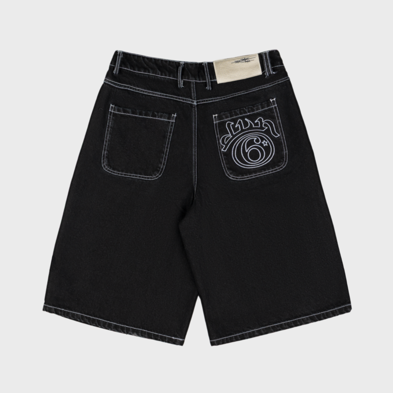 Divin by Divin — Black Six Denim Jorts