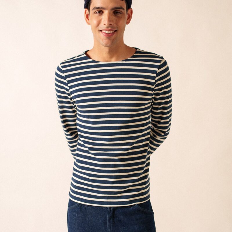 Saint James — Marinière Méridien (MARINE/ECRU)