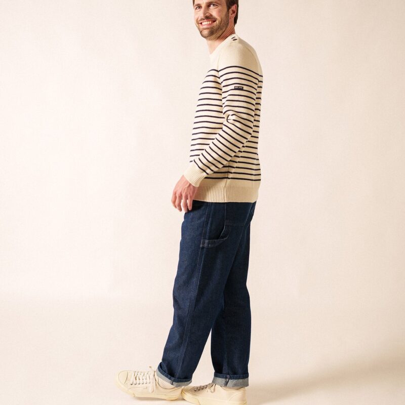Saint James — Pull marin Binic (ECRU/MARINE)