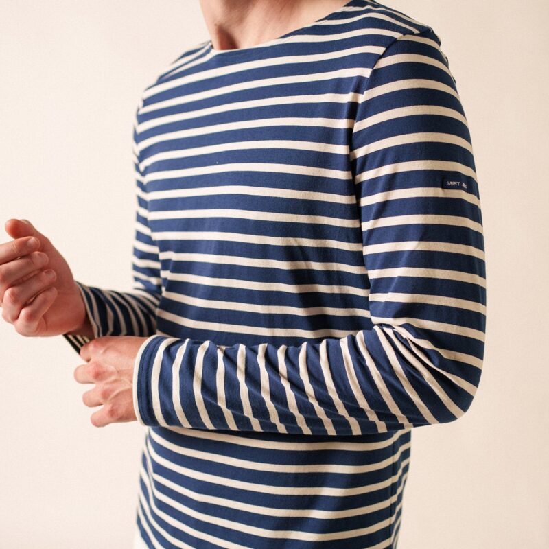 Saint James — Marinière Minquiers (MARINE/ECRU)