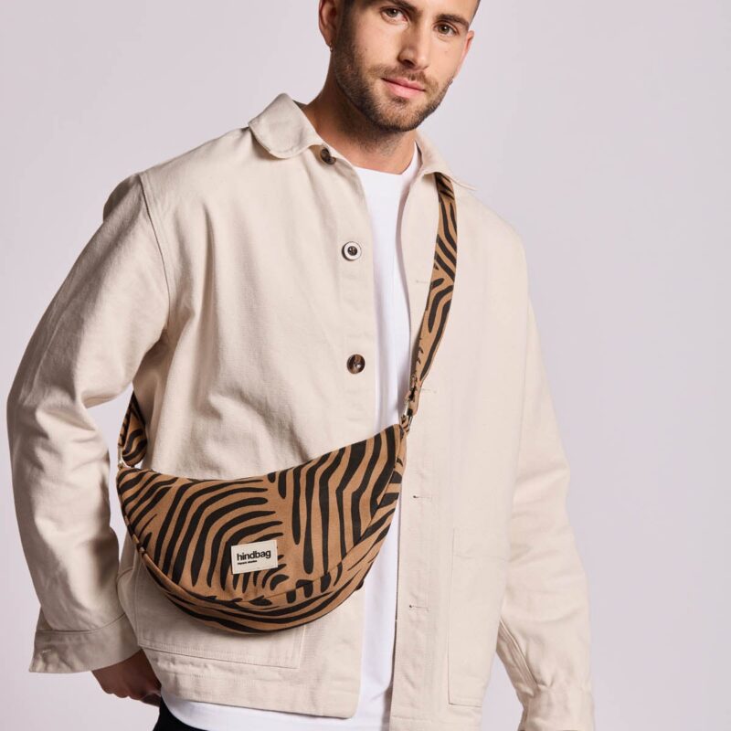 Hindbag — Sac Banane Andrea Zèbre cannelle