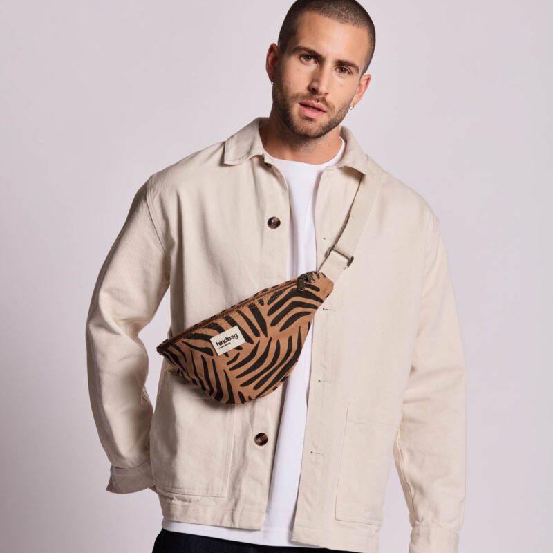 Hindbag — Sac banane Olivia Zèbre cannelle