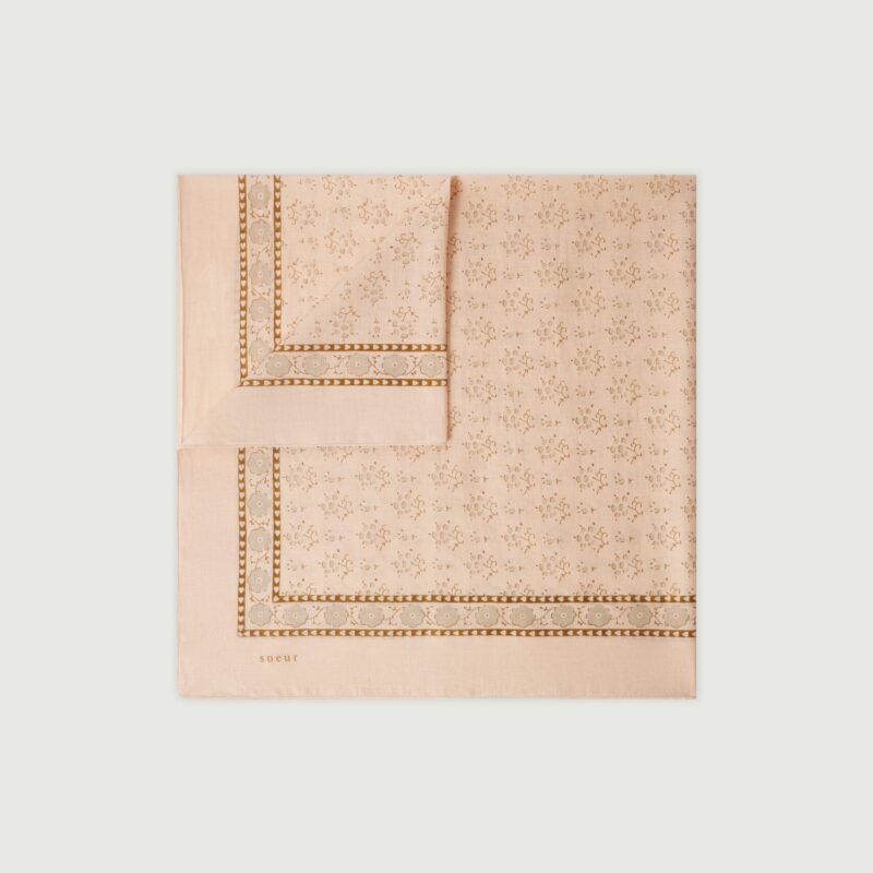 Soeur — Foulard Classique Coton Rose