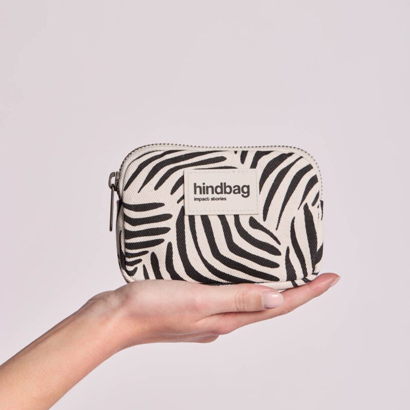 Hindbag — Porte monnaie Lili Zèbre écru