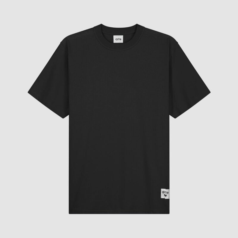 Arte Antwerp — T-shirt à étiquette réversible - Noir