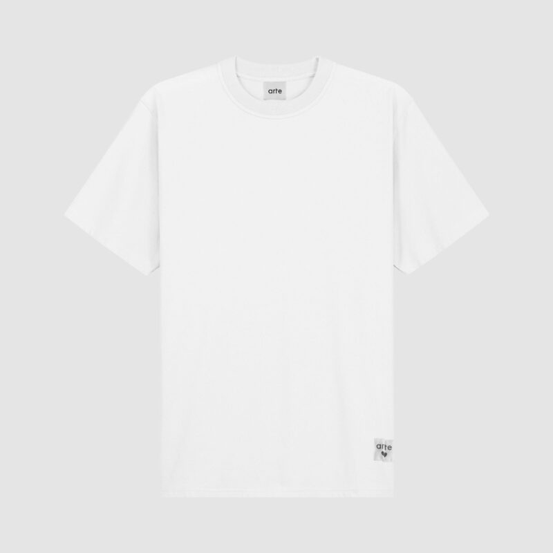 Arte Antwerp — T-shirt à étiquette réversible - Blanc