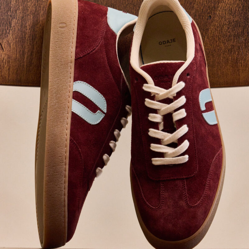 Odaje — Baskets basses Pablo - Bordeaux ciel